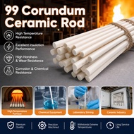 99 corundum ceramic rod, alumina solid rod, stirring rod, high-temperature resistant insulation rod,