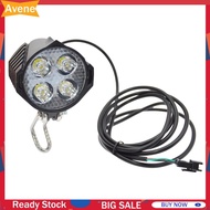 12W LED 36V 48V E-Bike Headlight High-brightness Horn Electric Bike Scooter Lamp