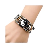 Tai Chi Gossip Taomen Yin Yang Bracelet Bracelet Bracelet Jewelry Men Boys Girls Retro Handsome Chin