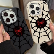 Eye Catching Red Spider Marvel Phone Case Compatible for IPhone 7 8 Plus 11 13 12 14 15 Pro Max XR X XS MAX SE 2020 Metal Frame Anti Drop Silicone Soft Case