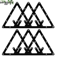 SONGGUIFA 6pcs Billiard Ball Rack, Sheet Triangle Ball Rack Holder, Billiards Accessories Film Combo