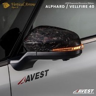 ★ 日本賣緊八千幾 ★ 日本 AVEST (アベスト) TOYOTA ALPHARD VELLFIRE (40) 流水方向燈+鍛造碳纖維紅色鏡殼套裝