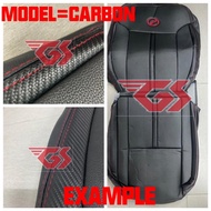 CAR CUSHION OEM  SEMI LEATHER CARBON SEAT COVER FOR PERODUA MODEL AXIA BEZZA ALZA MYVI  (MADE IN MAL