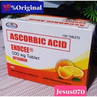 ENOCEE Ascorbic Acid 500mg Vitamin  - 100 Tablets - FDA HRP-206