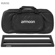 mubzsg ammoon DB-2 Guitar Pedal Board Aluminum Alloy Pedalboard Set with Carrying Bag Tapes Strap
