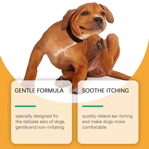 60ml Dog Ear Care Drops Yeast Infection Treatment Liquid Suitable for Dogs of All Sizes