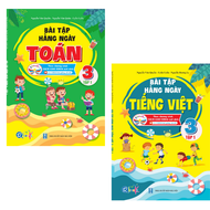 SÁCH - [ Lớp 3 - hk1] - Cánh diều - Combo 2 quyển bài tập hằng ngày toán tiếng việt 3 tập 1