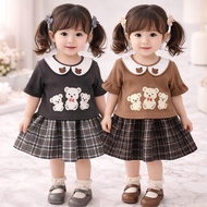 (3 Pcs) Amena Girls' Skirt Dress Set R779 Three Bears Bears Girls' Skirts Bears