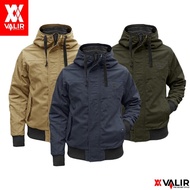 Valir Carlos - Jaket Pria Bomber Hoodie Jaket Pria Parka Zipper Murah