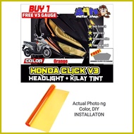♙ ✆ ☍ Honda Click V3 Kilay Tint and Headlight Tint Set
