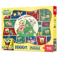 TOi圖益 海綿寶寶 星光水晶球1000片拼圖 官方授權聖誕節收藏禮物