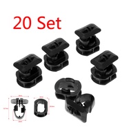 20set Car Accessories Side Skirt Trim Retainer Clips Plastic Fastener Rivet For Mercedes Benz C C200