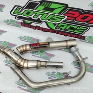 Kou Mahachai Canister SUPERR open pipe 51mm for Tmx 125 155 Rusi tc 125 155 Bajaj ct 100 125 Sniper135 Sniper150 Raider 150 carb /fi Euro 125 150 Pinoy 125 150 Canister pipe big elbow AHM Redleo Aun Charama Nueng Navin Nlk Daeng sai4