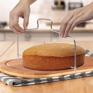[stock] Professional Cake Cutter Adjustable Double Cutting Wire Leveller Stainless Steel