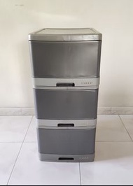 塑膠箱 3層 膠櫃桶 儲物櫃 收納箱 衣櫃 衣物箱 Plastic 3 drawers Utility Storage Unit