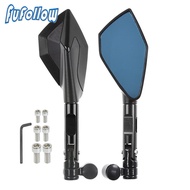 Motorcycle CNC 8mm 10mm Mirror Rearview Side Mirrors Rear View Mirrors Handlebar sides mirror For YA