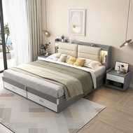 【多功能床架 Multifunctional Bed -16】 Solid Base Light Hydraulic Queen Modern House Platform Murphy Wall S