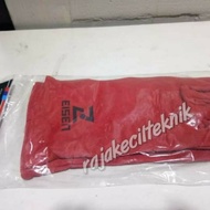 MERAH Eisen Red Leather Gloves 14 inch