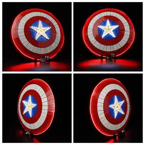 LED Light Set for LEGO Captain America's Shield 76262