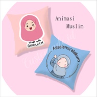 Muslim Animated Pillow 30x30 cm Sofa Pillow/ Gift Pillow/ Quotes Pillow/