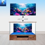 3D painting for Trung aquarium 3D coral painting 3-layer anti-fading Decal with pre-adhesive