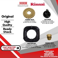 RINNAI BURNER HEAD/GAS KNOB/PAN SUPPORT/SIMMER HEAD ORIGINAL Parts for Stove Model RI-602HTB/RI-522M