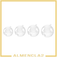 [Almencla2] 10 Pieces Clear Plastic Ball Baubles Sphere Fillable Christmas Tree Ornament Gift Box