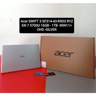 Laptop Acer SWIFT 3 SF314-43-R9D3 RYZEN 7 5700U 16GB - 1TB -WIN11 OHS