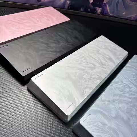 SUMREDA Y60 GH60 Wooting 60HE Silver Feather Aluminum Keyboard Case Shell 60% Layouts For Mad 60he R
