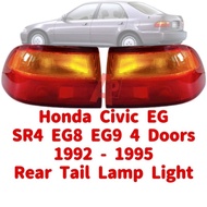 Honda Civic EG SR4 EG8 EG9 Sedan Rear Tail Lamp Light 1992 - 1995 New Lampu Belakang
