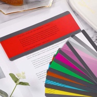 colour bookmark guide reading dyslexia overlay ruler彩色塑料阅读辅助书签导读卡