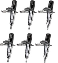 6Pcs Fuel Injectors 107-7732 127-8216 0R-8682 For Caterpillar Cat 3114 3116 Engine Cat 320B 322B 322