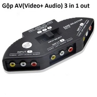 Bộ gộp AV 3 vào 1 ra Video + Audio