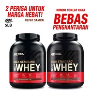 【Bundle Deal】ON Gold Standard Whey 5 lbs Serbuk protein untuk kecergasan, Gym Whey Protein Chocolate
