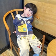 Autumn Winter Boys Children Clothing New Style Pants Embroidery Baby Cartoon Children One Piece Ship