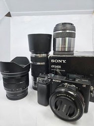 Sony A6400 16-50mm kit set 10-18mm F4 30mm F3.5 Macro 55-210mm