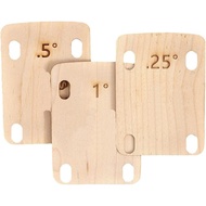 3Pcs Plat Leher Gitar Elektrik Shims Maple 0.25 0.5 1 Darjah Alat Muzik Leher Gitar Bahagian Gantian