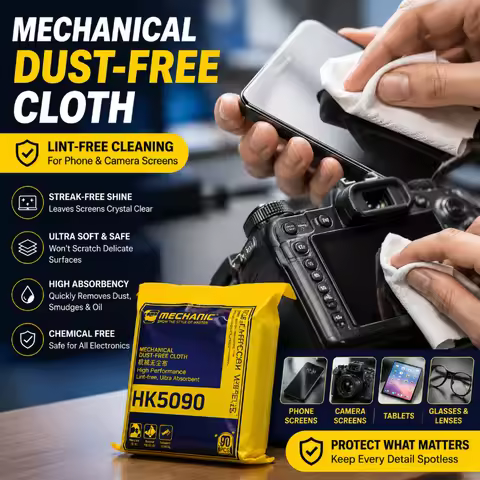 MECHANIC HK5090 Super Soft Cleanroom Wiper Lint Free Cloth for Phone LCD Screen Repair Tablet Cleani