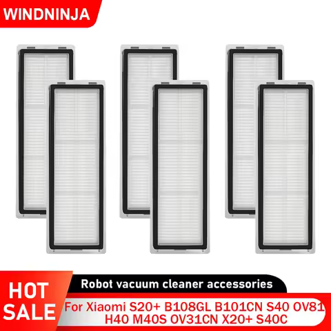 HEPA Filter For Xiaomi X20+ S40 OV81 S40C S20+ B108GL B101CN H40 Robot Vacuum Washable Filter Access