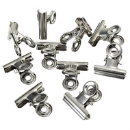 Set 20mm Stainless Steel Mini Bulldog Clips Metal Binder Tool Ticket Clips Durable Office D1k9