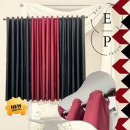 X9 Ready Made Curtain Siap Jahit, LANGSIR RAYA MIX COLOUR Kain Tebal (Free Eyelet / Free Ring )Blackout 85%