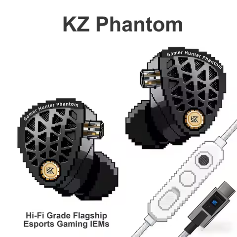 Pre-order Phantom（KZ）Gaming IEMs with Optimized Sound for FPS and Multi-Scenario Gaming Hi-Fi Grade 