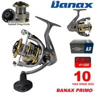 [10KG] Banax Primo Spinning Fishing Reel Freshwater Inshore