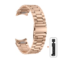 สายเหล็กสแตนเลสสำหรับ Samsung Galaxy Watch 6 Classic นาฬิกา47มม. 43มม. สาย4 46มม. 42มม. สำหรับ Galaxy Watch 6 5 4 40มม. 44มม. นาฬิกา5 Pro 45มม.