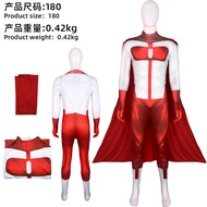 5New Cos Invincible Cosplay Mark Print Jumpsuit Omni Man Atom Eve Halloween Stage Play Comic Exhibit
