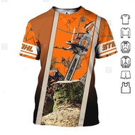 Chainsaw Camo 3D All Over Printed Clothes NC333 3D T Shirt short sleeve