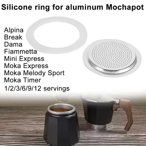 Coffee Rubber Ring Italian Moka Pot Flexible Washer Gasket Ring Replacenent Parts For Cups Moka Pot 