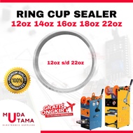 Ring CUP SEALER 12oz to/d 22oz FLAT CUP | 12oz 14oz 16oz 18oz 22oz | Ring SEALER CUP 12-22oz