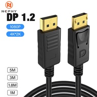 Displayport Cable 4K DP 1.2 144Hz Video Audio Cable Display Port Adapter for Xiaomi TV Box Laptop Video Game DP Display Port 5M
