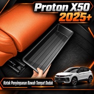 【Proton X50 2025+】Under Seat Storage Box Car Organizer Hidden Storage Tray Interior Accessories Cust